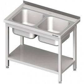 Stôl s umývadlom 2-com, s policou 1000x700x850 mm skrutka