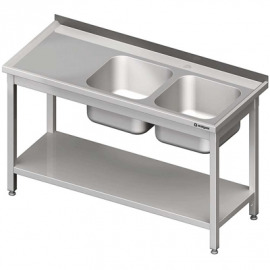 Stôl s umývadlom 2-com (P), s policou 1200x600x850 mm skrutka