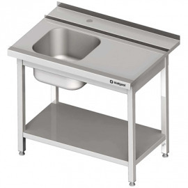 Stôl zaťaženie (p) 1-com. s policou umývačky silanos 800x700x880 mm skrutka